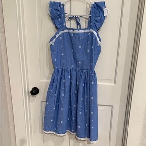 Blue Floral Kids Dress